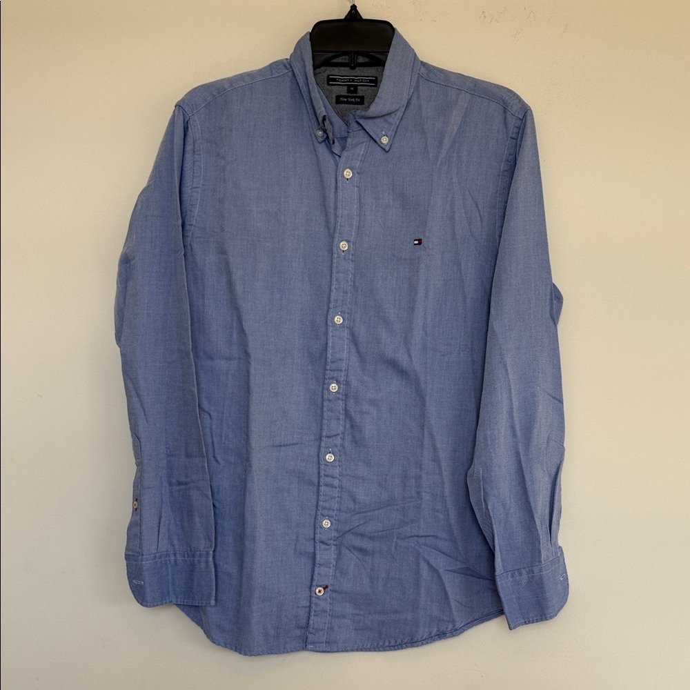 Tommy Hilfiger Men's Light Blue Button Down Shirt
